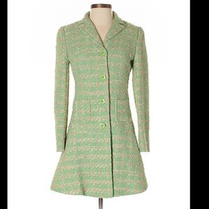 RED Valentino Tweed Wild Willow Coat NWT